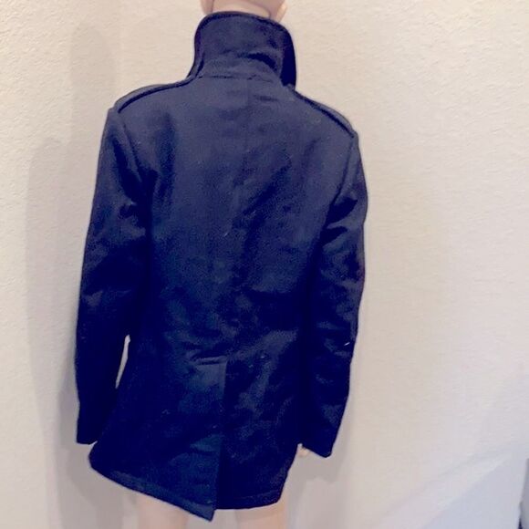 Vtg authentic DSCP USN issued authentic quarter deck women wool black pea coat - Picture 7 of 8